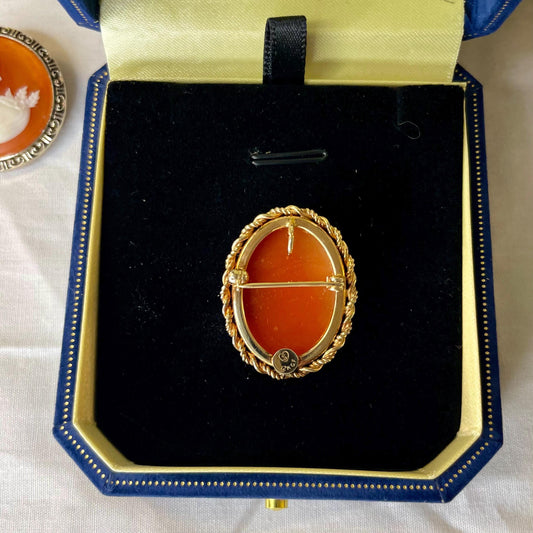 12K Gold FILLED Cameo Brooch or Pendant