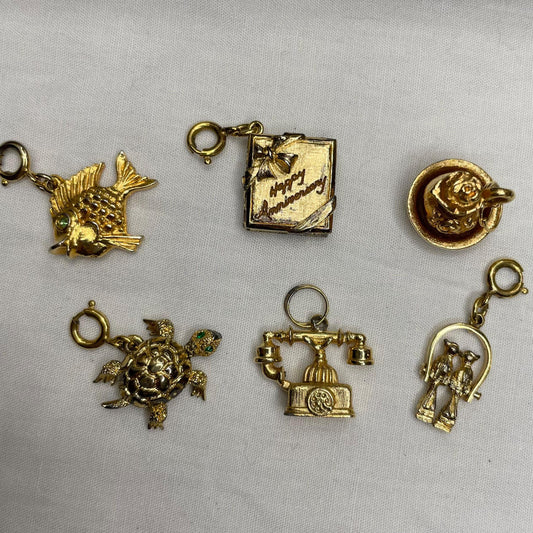 Gold Toned AVON Phone Charm