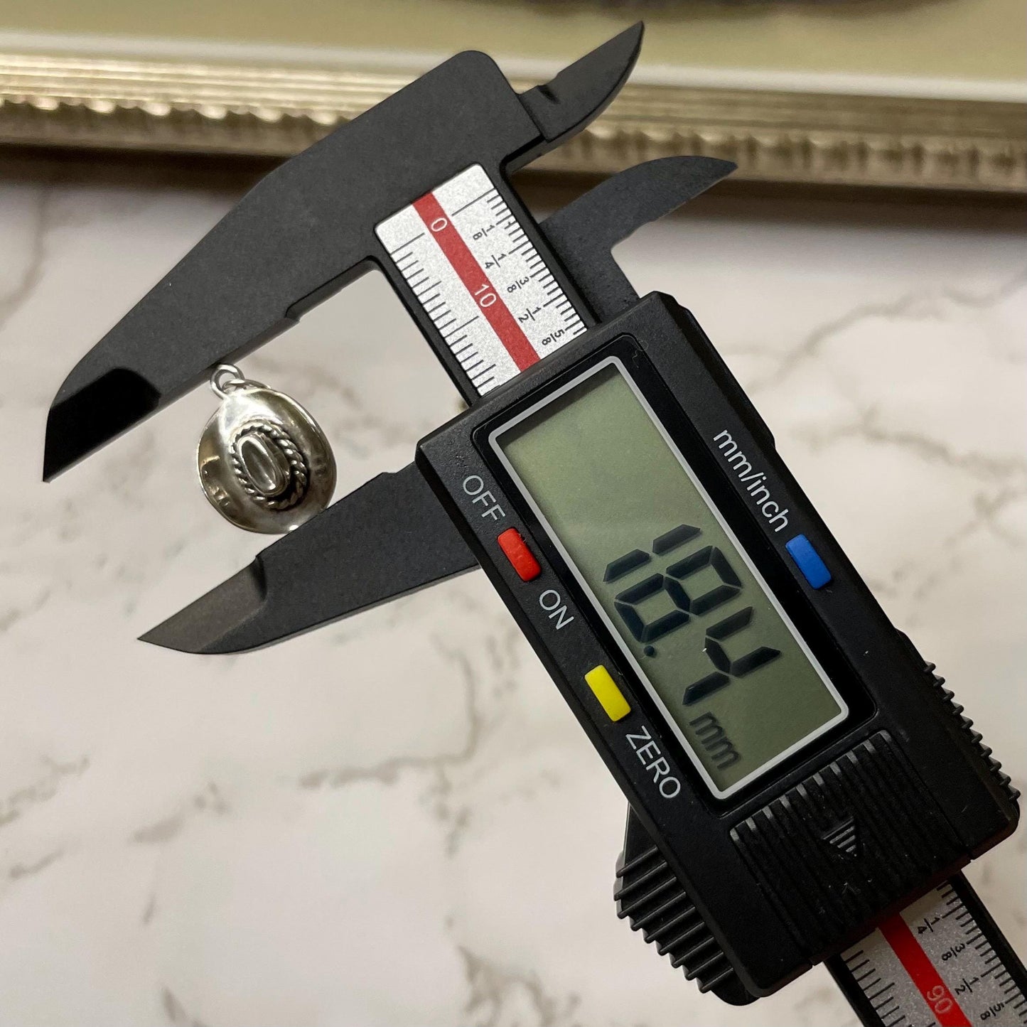 925 Sterling Silver Cowboy Hat Charm