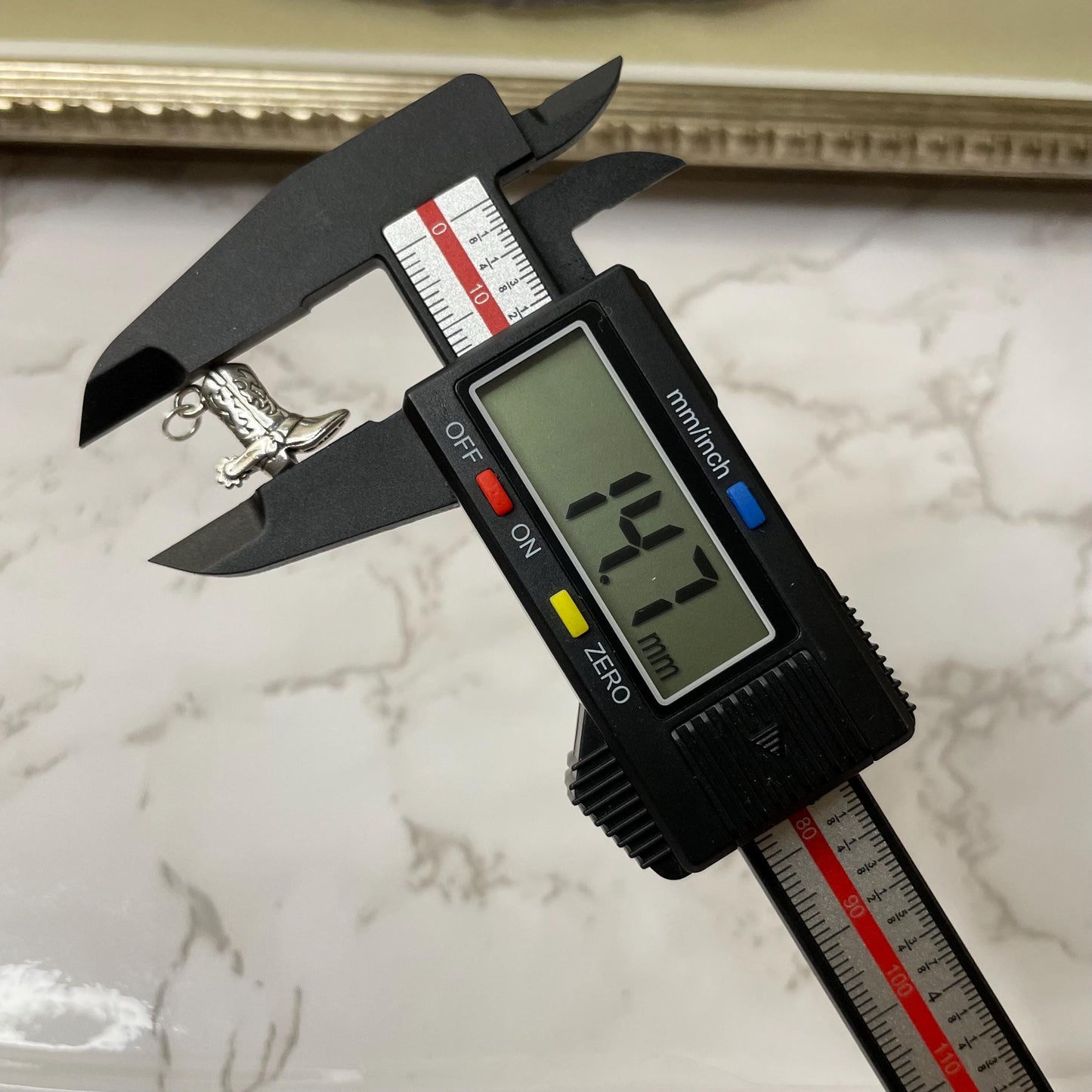 925 Sterling Silver Cowboy Boot Charm