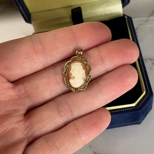 12K Gold FILLED Cameo Pendant - Pendant Only