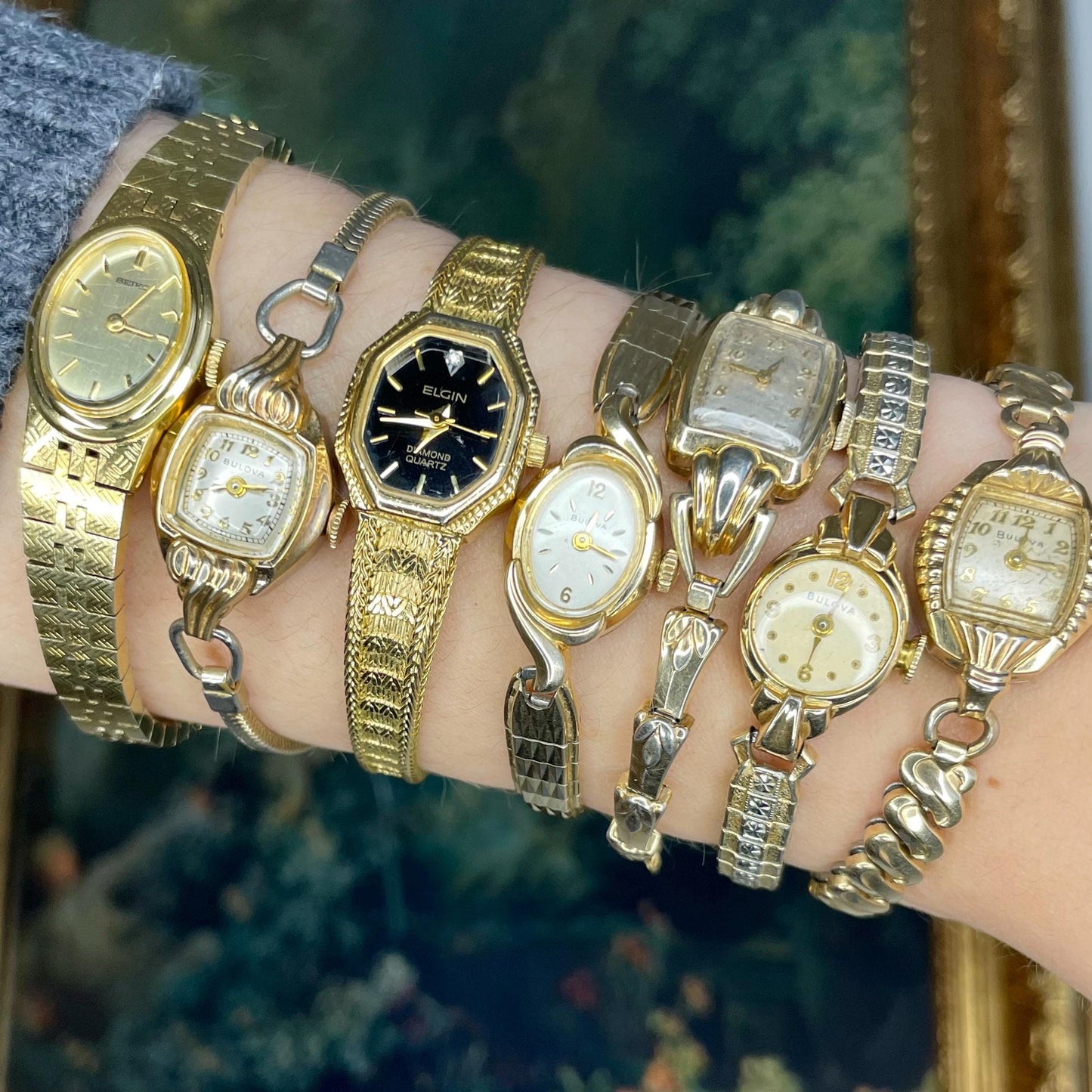 10K Gold FILLED Gruen Ladies Watch 6” NON WORKING