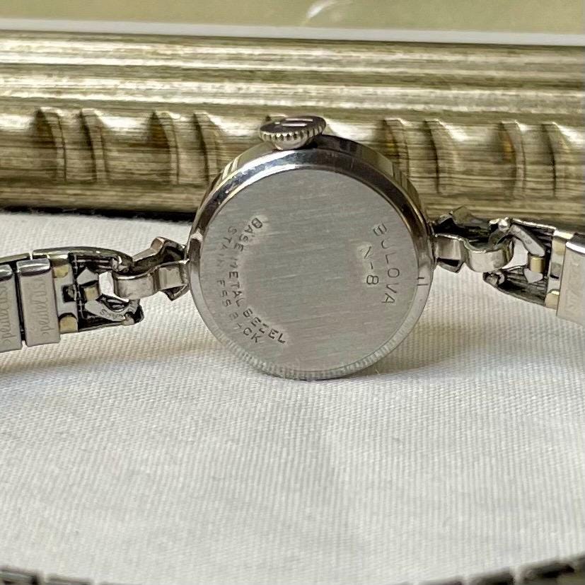 1978 Bulova Ladies Watch Silver Tone 6.5” NON WORKING