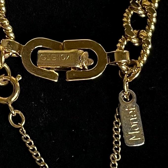 Gold Toned MONET Bracelet 7”