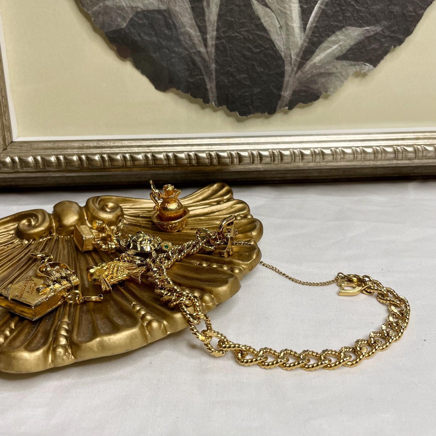 Gold Toned MONET Bracelet 7”