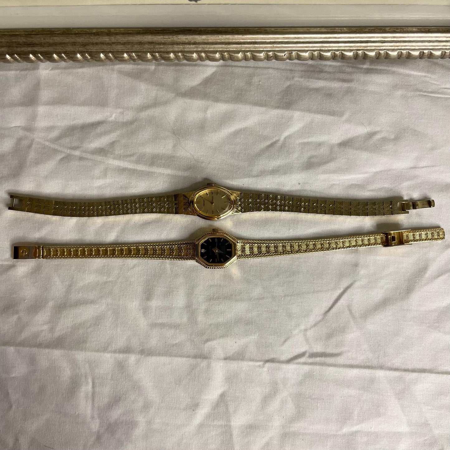 1970s Seiko Ladies Watch Gold Toned 7” NON WORKING
