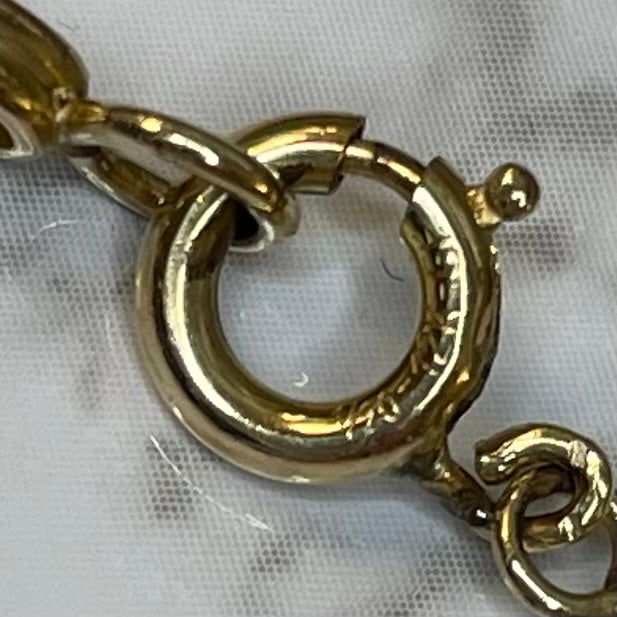 Vintage 12k Gold FILLED Jade and Pearl Bracelet Estate Jewelry - 7”