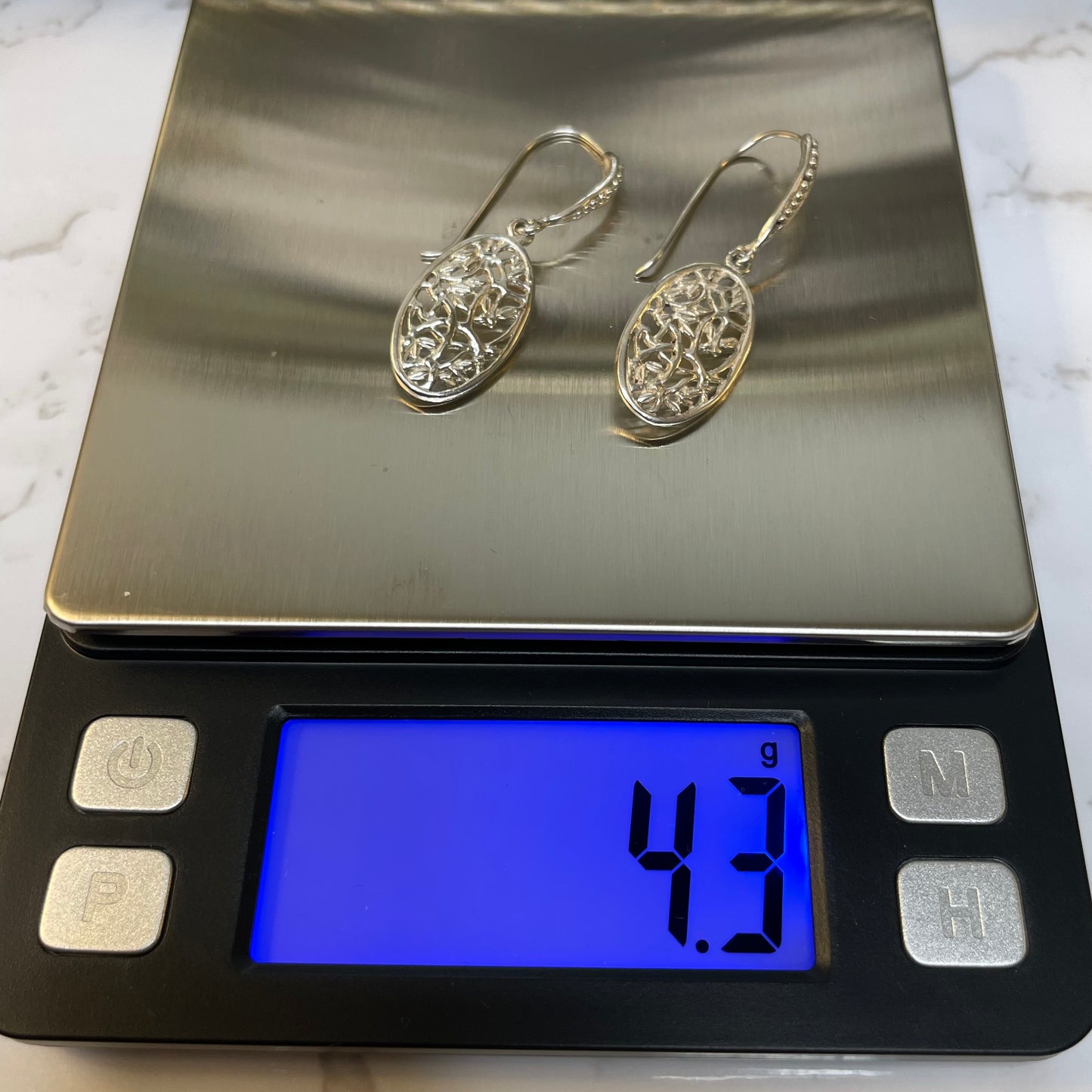 Vintage 925 Sterling Silver Filigree Earrings