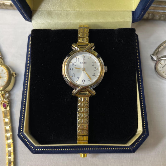 Timex Ladies Watch Gold and Silver Toned 5.25” NON WORKING