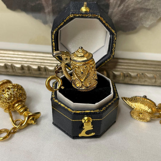 Gold Toned MONET Beer Stein Moveable Charm