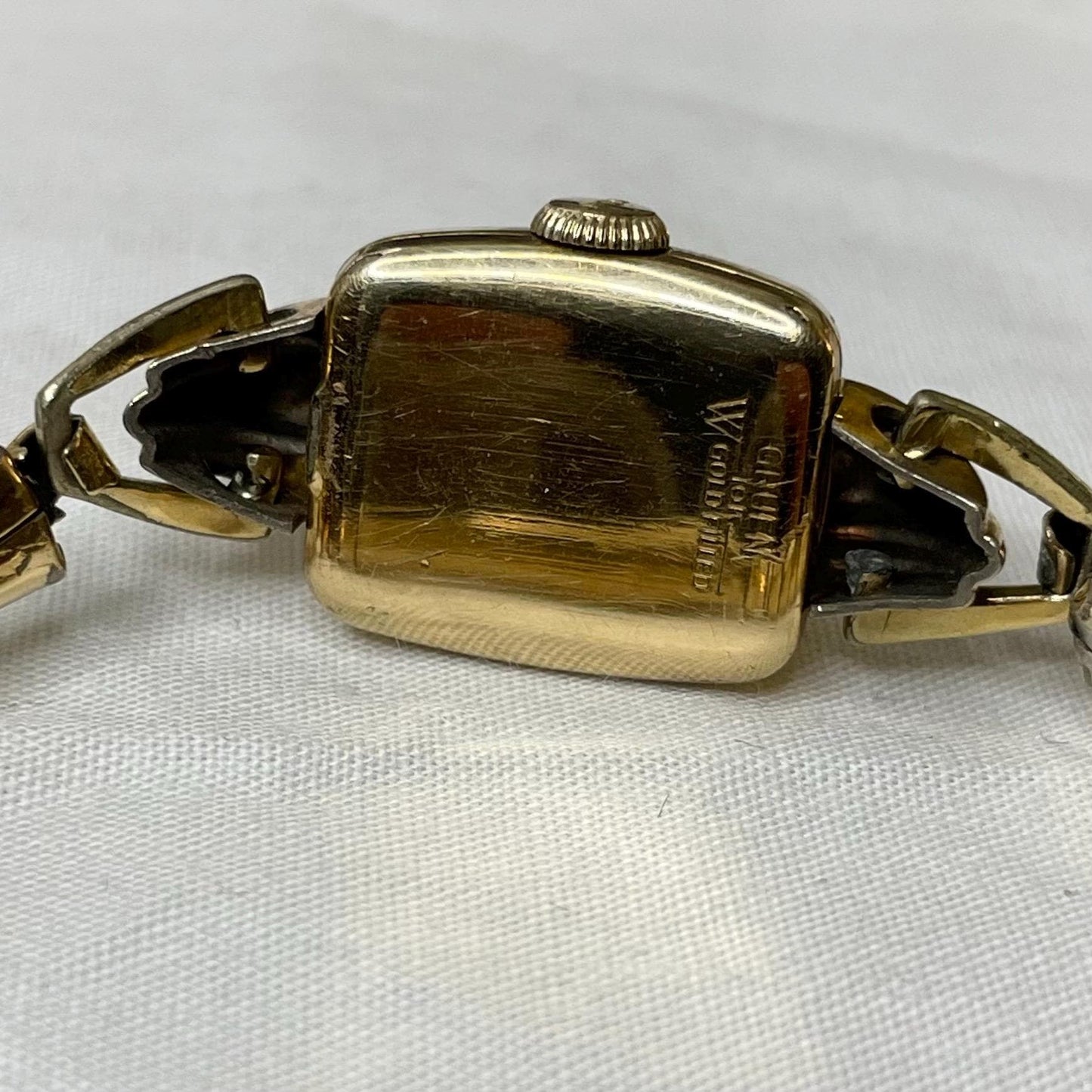10K Gold FILLED Gruen Ladies Watch 6” NON WORKING