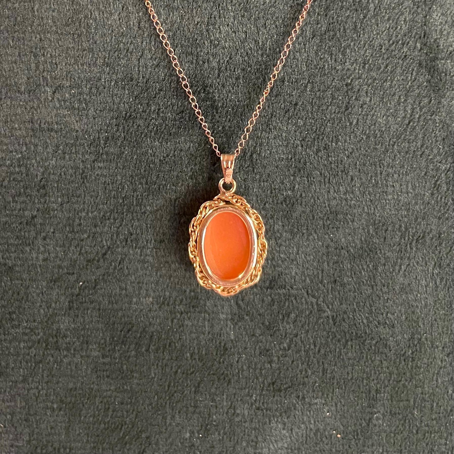 12K Gold FILLED Cameo Pendant - Pendant Only