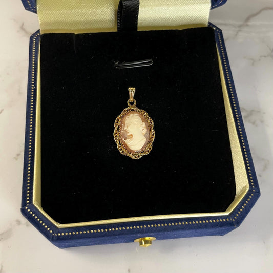 12K Gold FILLED Cameo Pendant - Pendant Only
