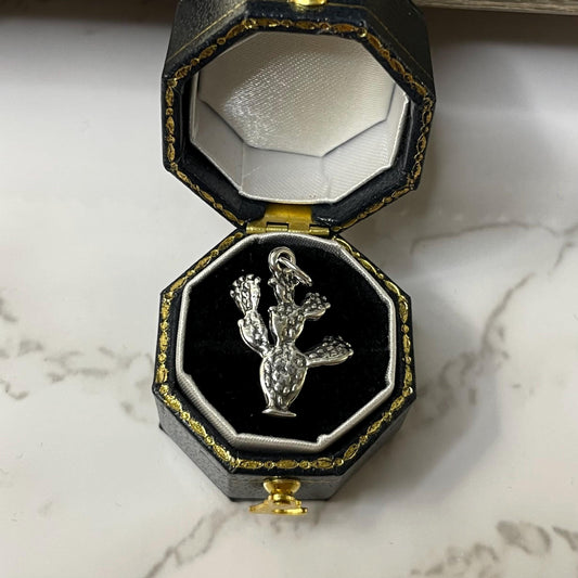 925 Sterling Silver Cactus Charm