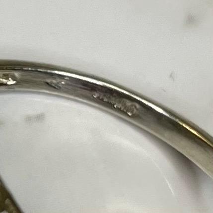 Vintage 925 Sterling Silver Ring Blue Gemstones - Size US 10.75