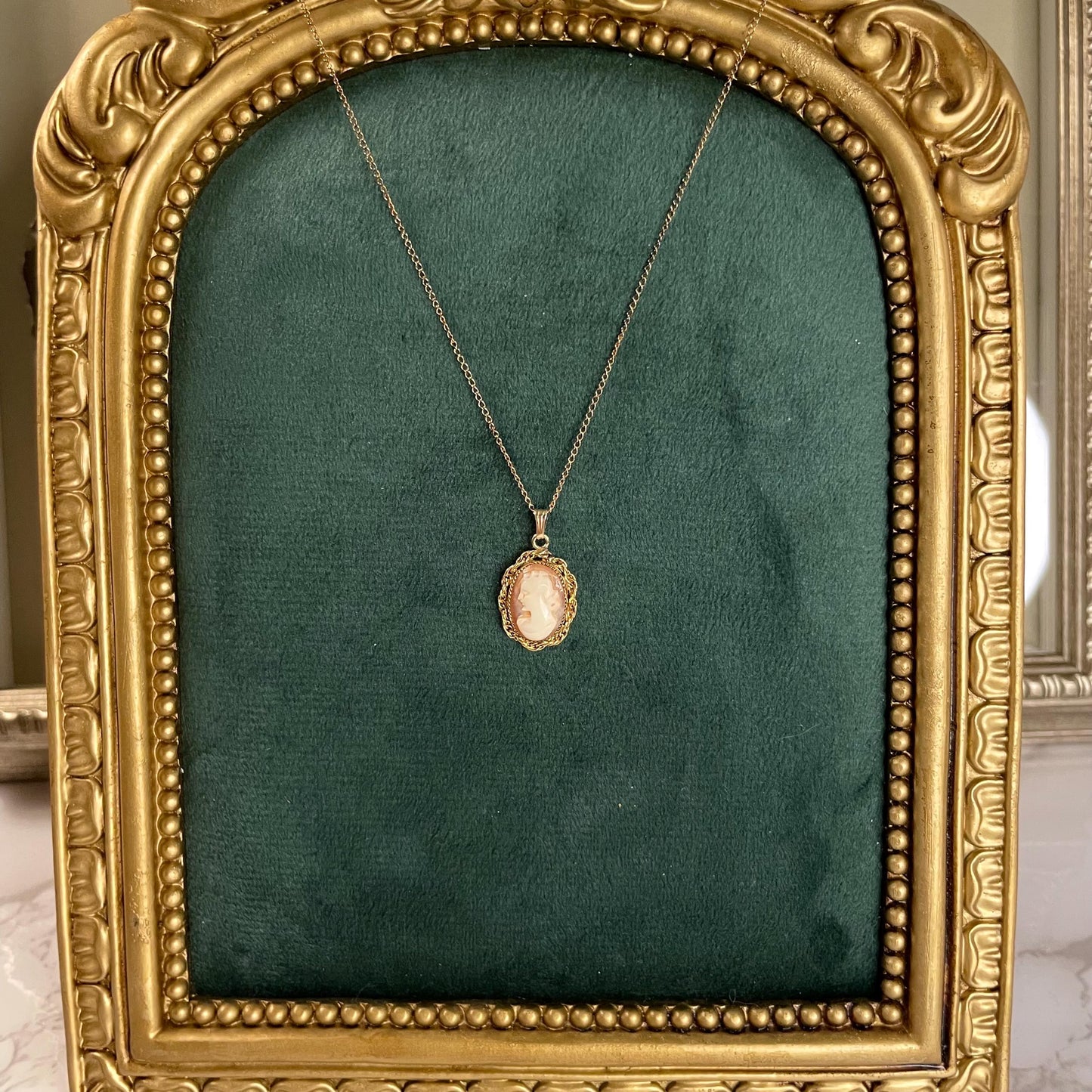 12K Gold FILLED Cameo Pendant - Pendant Only