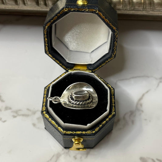 925 Sterling Silver Cowboy Hat Charm