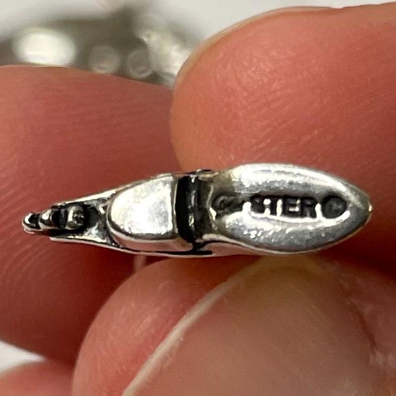 925 Sterling Silver Cowboy Boot Charm