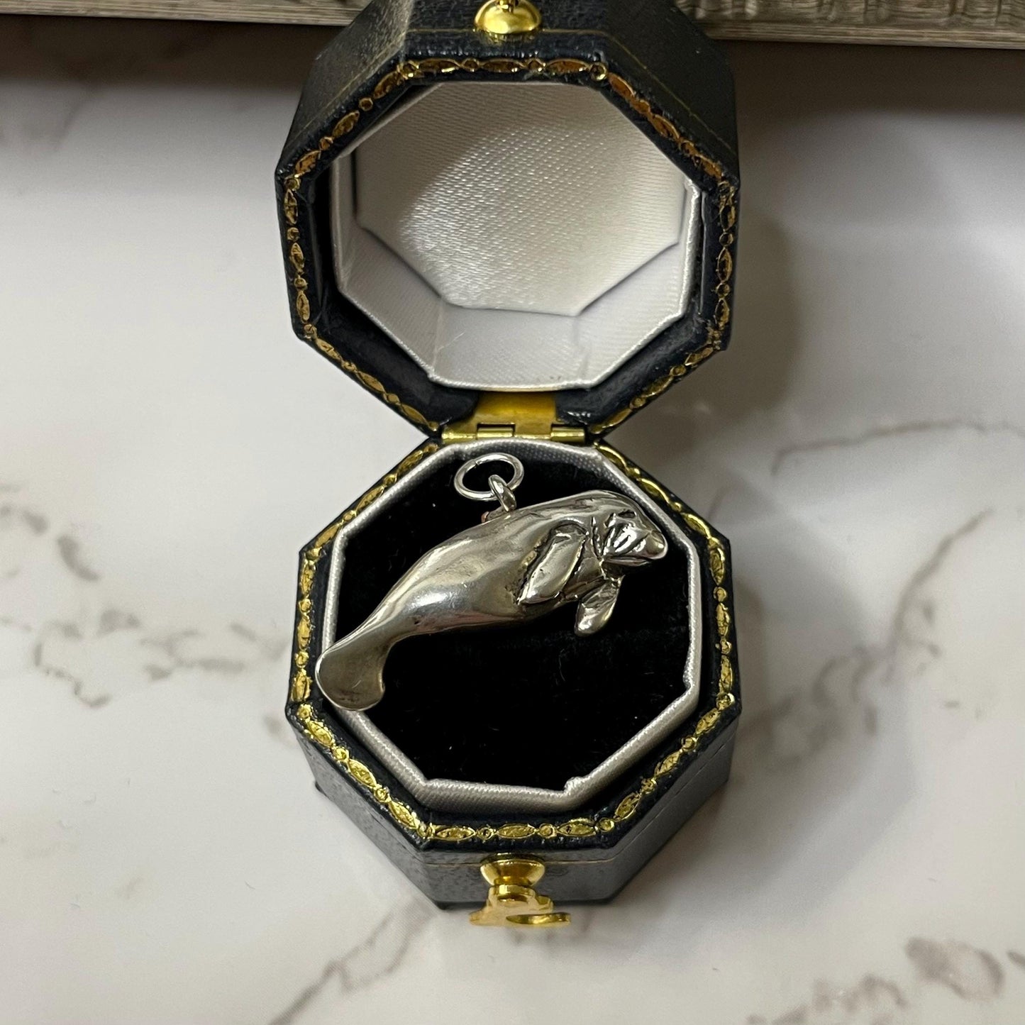 925 Sterling Silver Manatee Charm